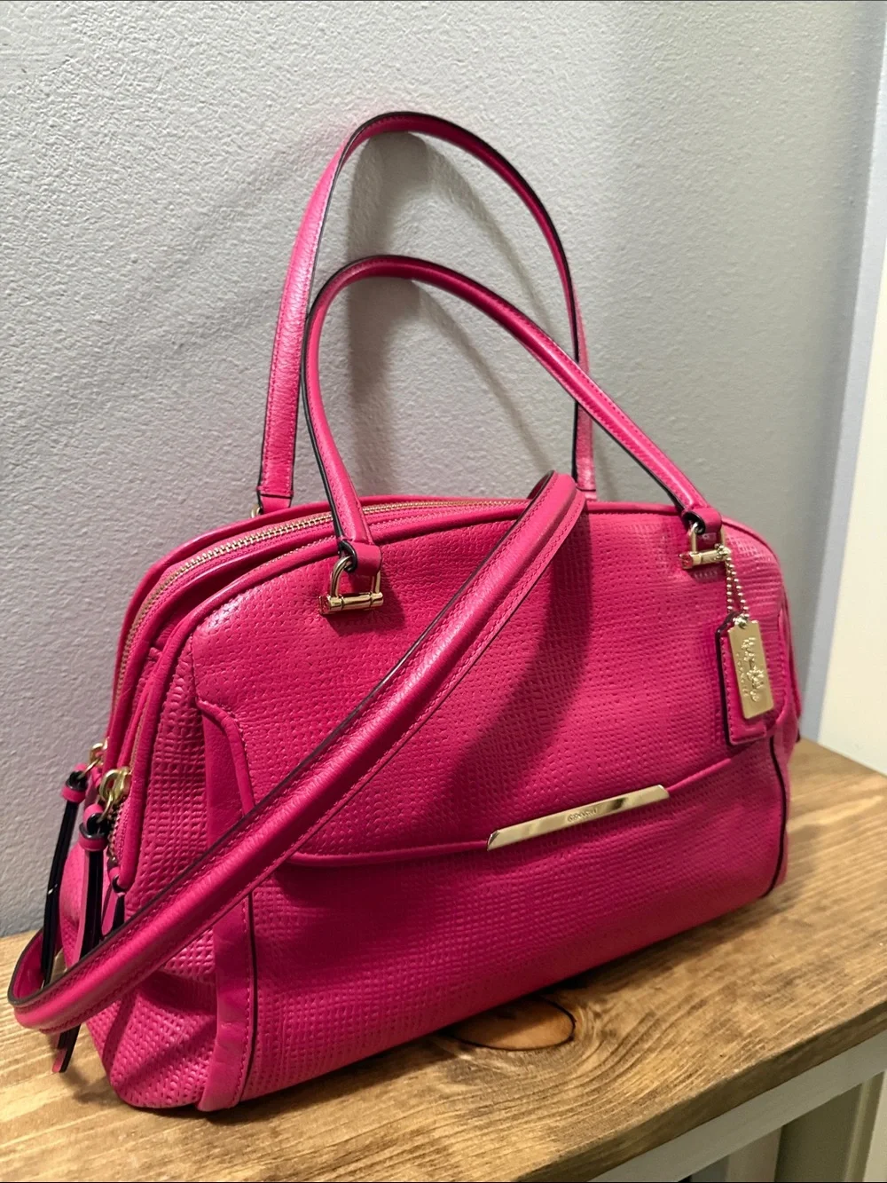 COACH Madison Small Georgie Satchel in Leather - EUC